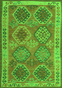 Oriental Green Traditional Rug, con1102grn