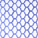 Square Machine Washable Terrilis Blue Contemporary Rug, wshcon1103blu