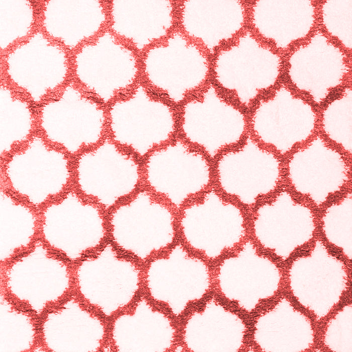 Machine Washable Terrilis Red Contemporary Rug, wshcon1103red