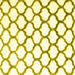 Square Machine Washable Terrilis Yellow Contemporary Rug, wshcon1103yw