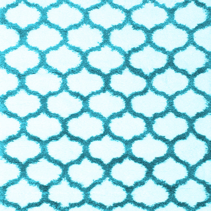 Square Machine Washable Terrilis Light Blue Contemporary Rug, wshcon1103lblu