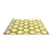 Sideview of Machine Washable Terrilis Yellow Contemporary Rug, wshcon1103yw