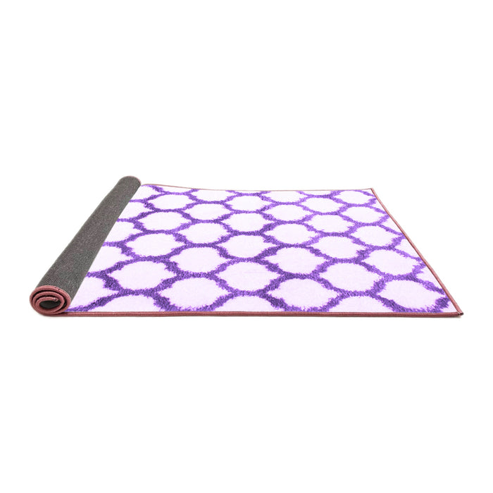 Sideview of Terrilis Purple Contemporary Rug, con1103pur