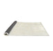 Thickness of Contemporary Beige Solid Rug, con1104