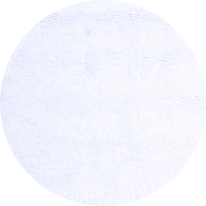 Round Solid Blue Modern Rug, con1104blu