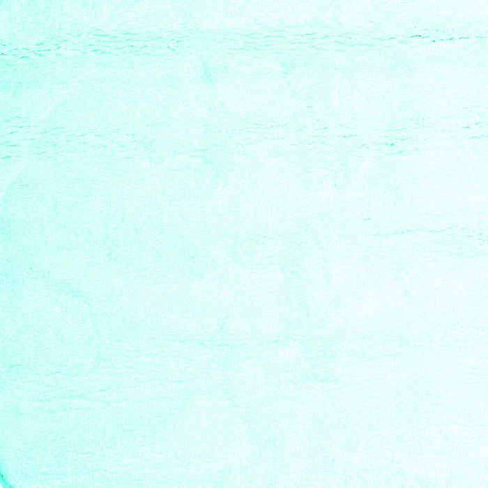 Square Machine Washable Solid Turquoise Modern Area Rugs, wshcon1104turq