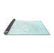 Sideview of Solid Light Blue Modern Rug, con1104lblu