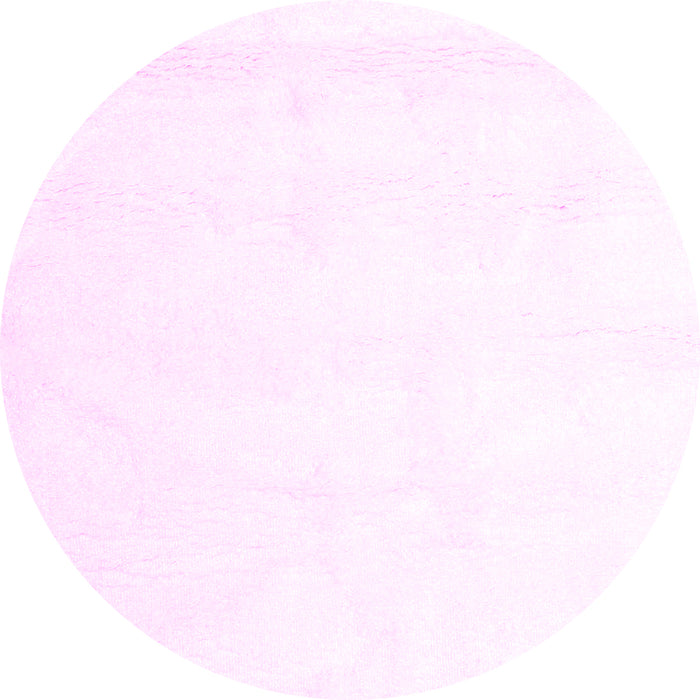 Round Solid Pink Modern Rug, con1104pnk