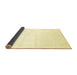 Sideview of Solid Yellow Modern Rug, con1104yw