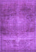 Machine Washable Abstract Purple Contemporary Area Rugs, wshcon1105pur