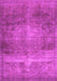 Machine Washable Abstract Pink Contemporary Rug, wshcon1105pnk