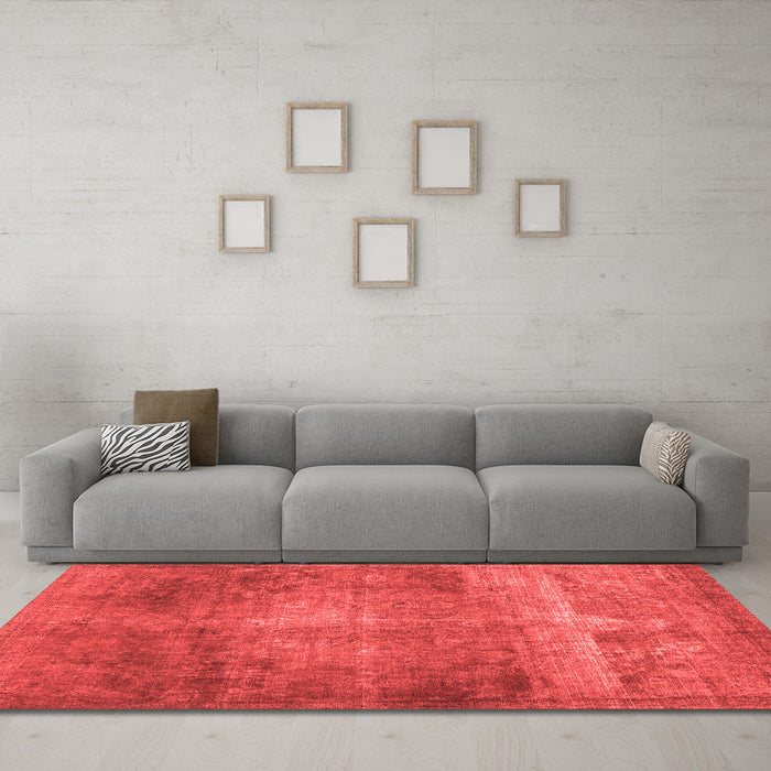 Contemporary Red Washable Rugs