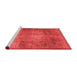 Contemporary Red Washable Rugs