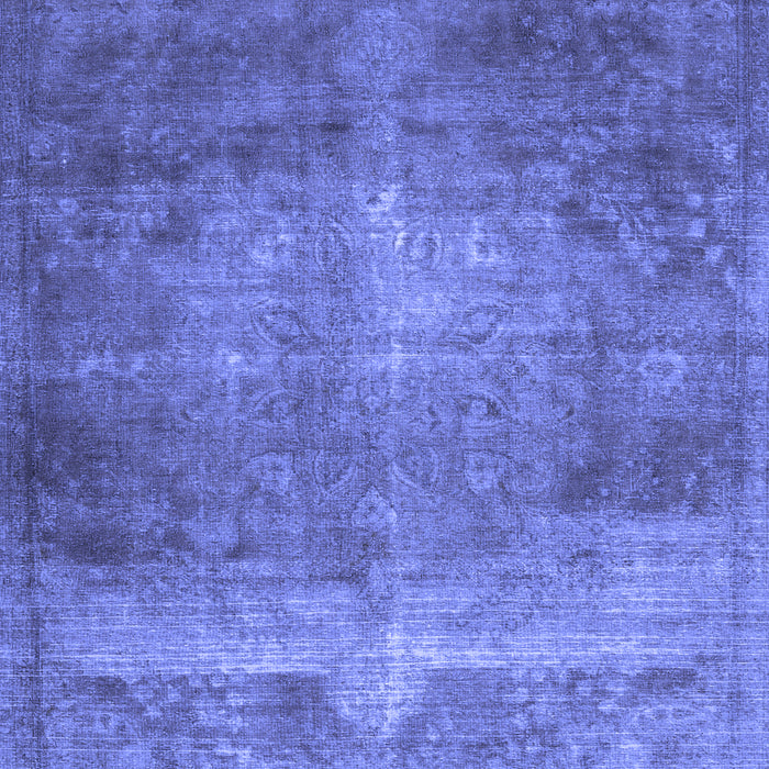 Abstract Blue Contemporary Rug, con1105blu