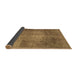 Sideview of Abstract Brown Contemporary Rug, con1105brn