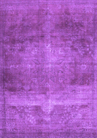 Abstract Purple Contemporary Rug, con1105pur