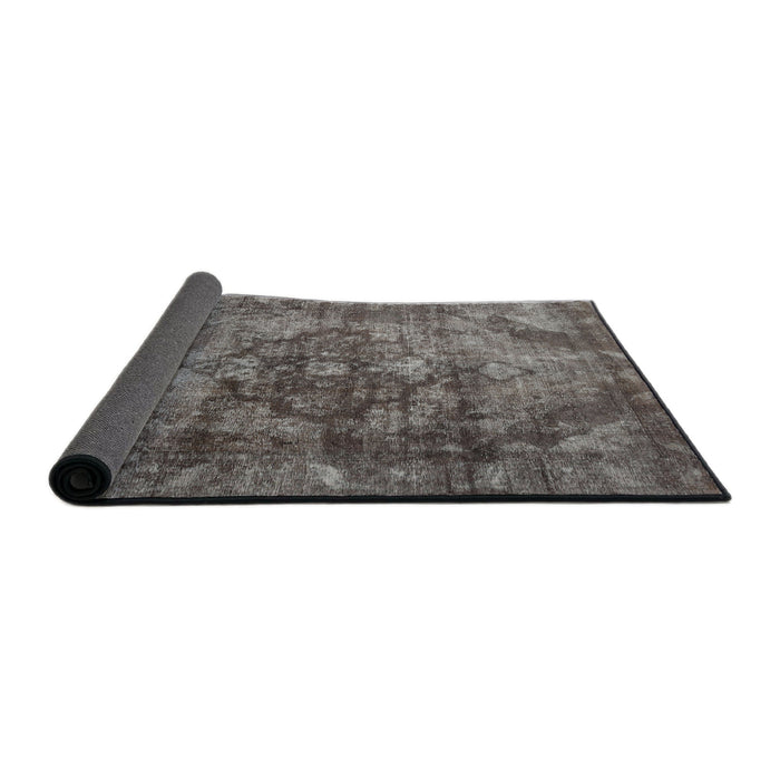 Thickness of Contemporary Gray Modern Rug, con1106