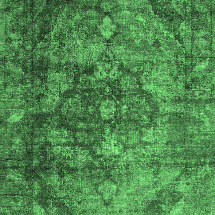 Machine Washable Abstract Emerald Green Contemporary Area Rugs, wshcon1106emgrn