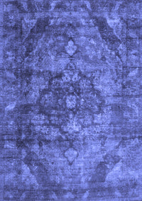 Abstract Blue Contemporary Rug, con1106blu