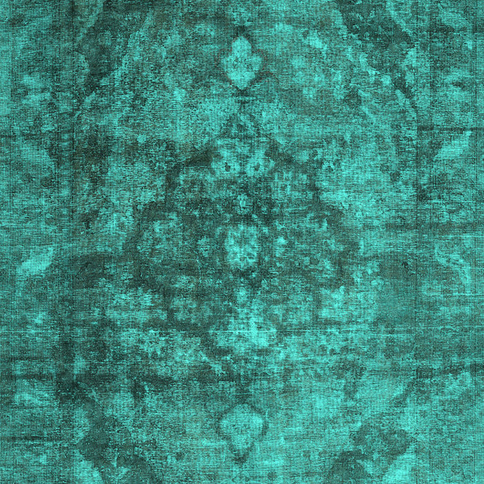 Abstract Turquoise Contemporary Rug, con1106turq