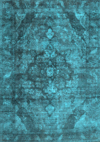 Abstract Light Blue Contemporary Rug, con1106lblu