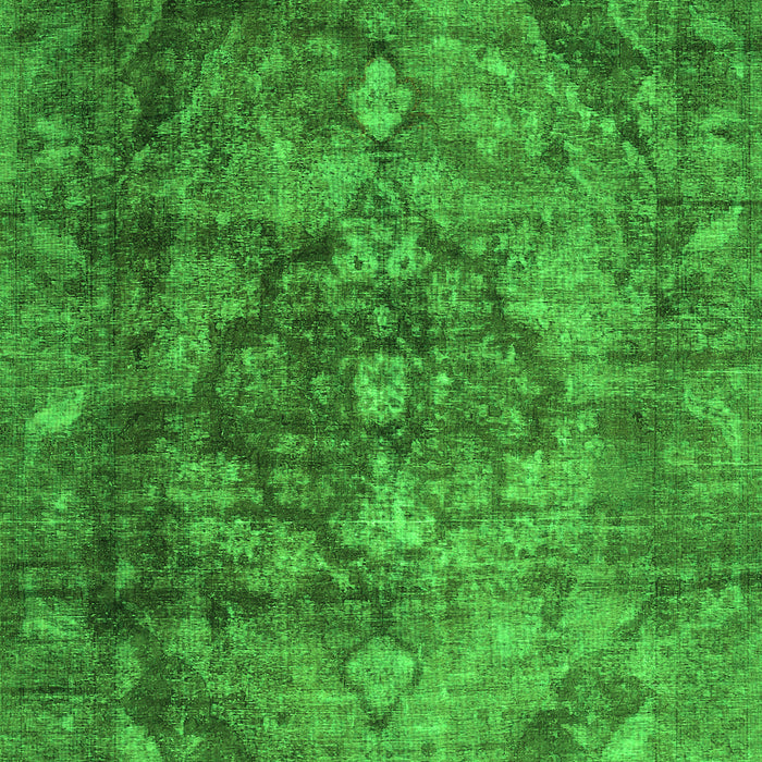Serging Thickness of Machine Washable Abstract Green Contemporary Area Rugs, wshcon1106grn