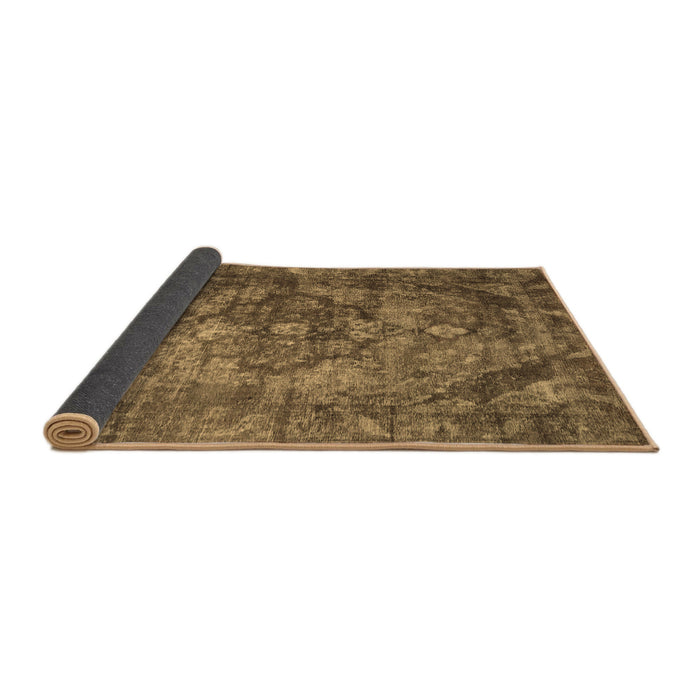 Sideview of Abstract Brown Contemporary Rug, con1106brn