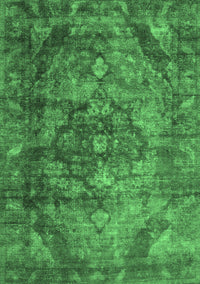 Abstract Emerald Green Contemporary Rug, con1106emgrn