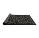 Thickness of Contemporary Charcoal Black Persian Rug, con1107