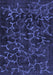 Machine Washable Persian Blue Bohemian Rug, wshcon1107blu