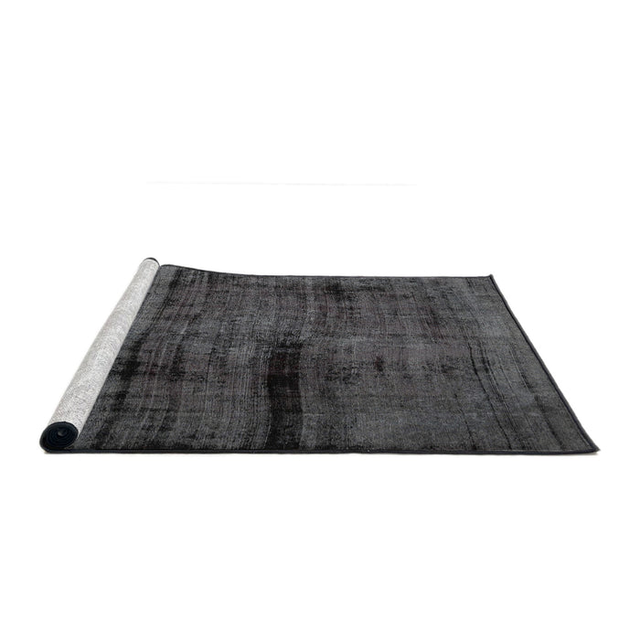 Serging Thickness of Machine Washable Contemporary Gray Brown Rug, wshcon1108