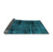 Sideview of Persian Light Blue Bohemian Rug, con1108lblu