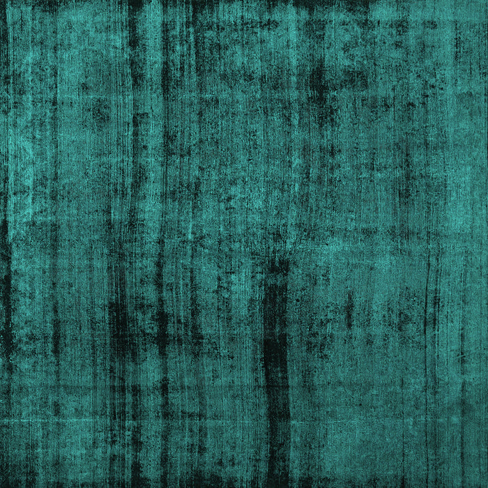 Square Machine Washable Persian Turquoise Bohemian Area Rugs, wshcon1108turq