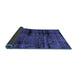 Sideview of Persian Blue Bohemian Rug, con1108blu