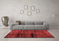 Machine Washable Persian Red Bohemian Rug, wshcon1108red
