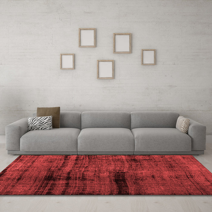 Bohemian Red Washable Rugs