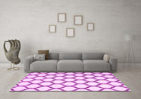 Machine Washable Terrilis Pink Contemporary Rug, wshcon1109pnk