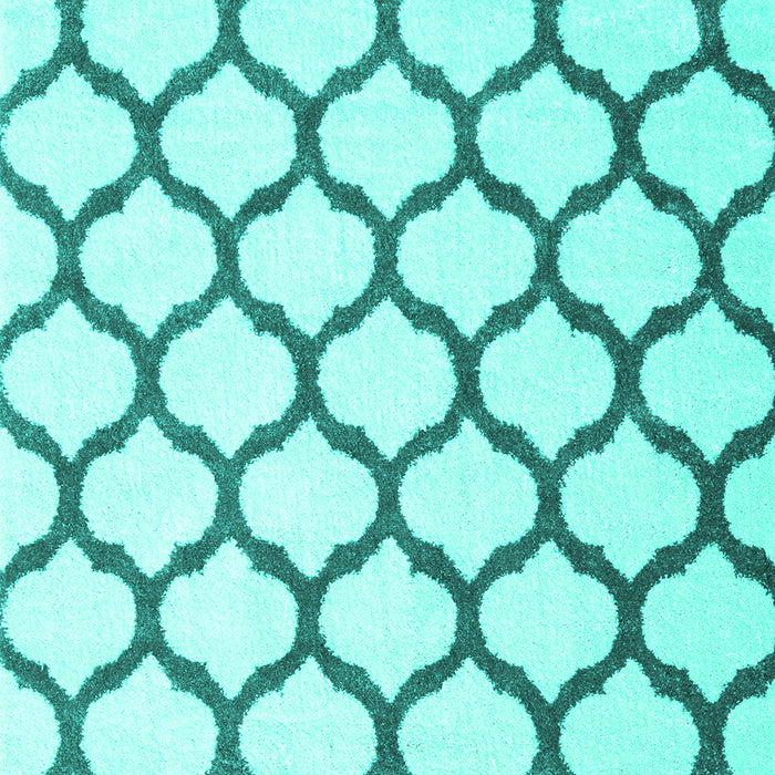 Machine Washable Terrilis Turquoise Contemporary Area Rugs, wshcon1109turq