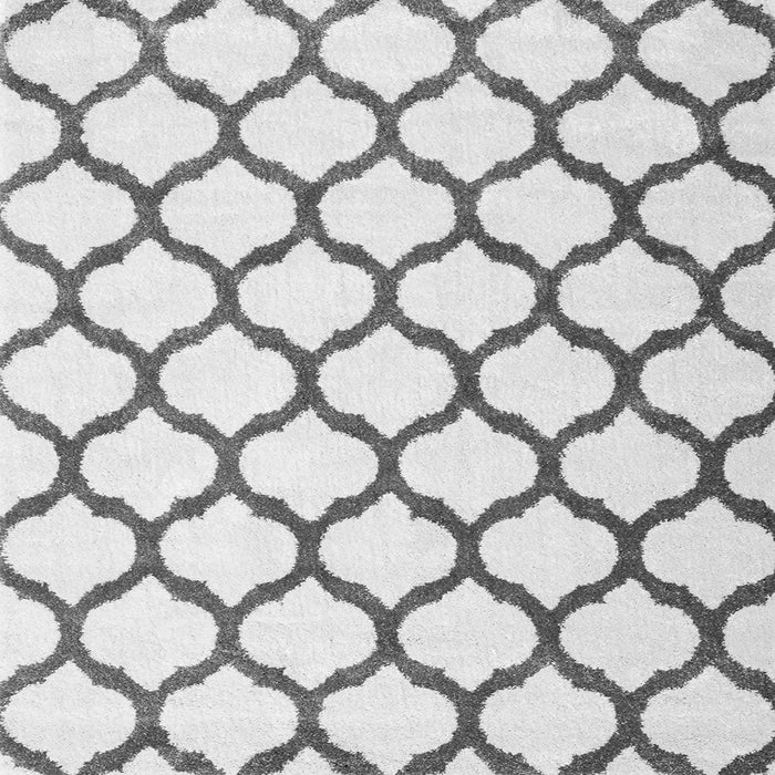 Round Machine Washable Terrilis Gray Contemporary Rug, wshcon1109gry