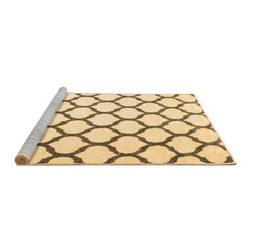 Sideview of Machine Washable Terrilis Brown Contemporary Rug, wshcon1109brn