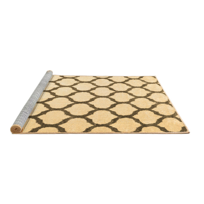 Sideview of Machine Washable Terrilis Brown Contemporary Rug, wshcon1109brn