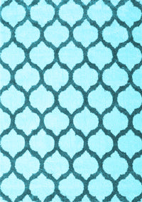 Terrilis Light Blue Contemporary Rug, con1109lblu