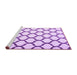 Sideview of Machine Washable Terrilis Purple Contemporary Area Rugs, wshcon1109pur