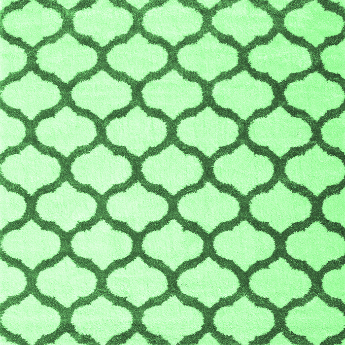 Square Terrilis Emerald Green Contemporary Rug, con1109emgrn