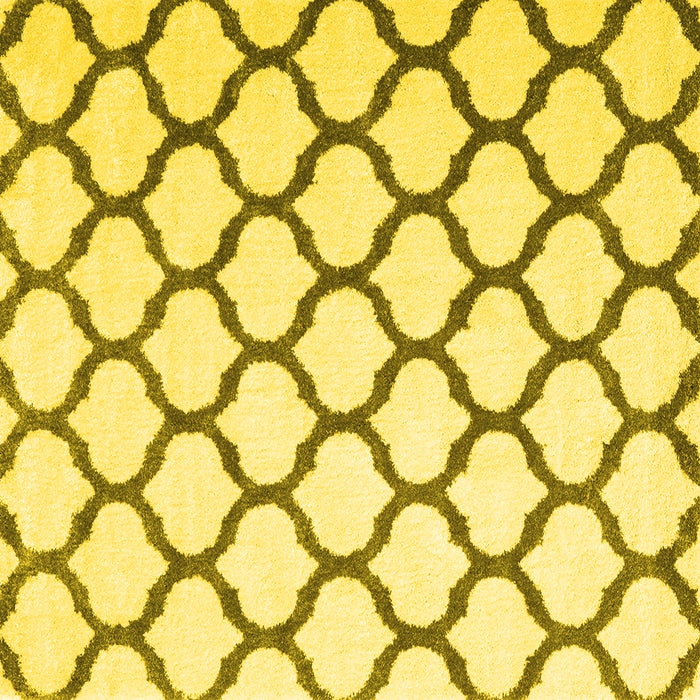 Square Terrilis Yellow Contemporary Rug, con1109yw