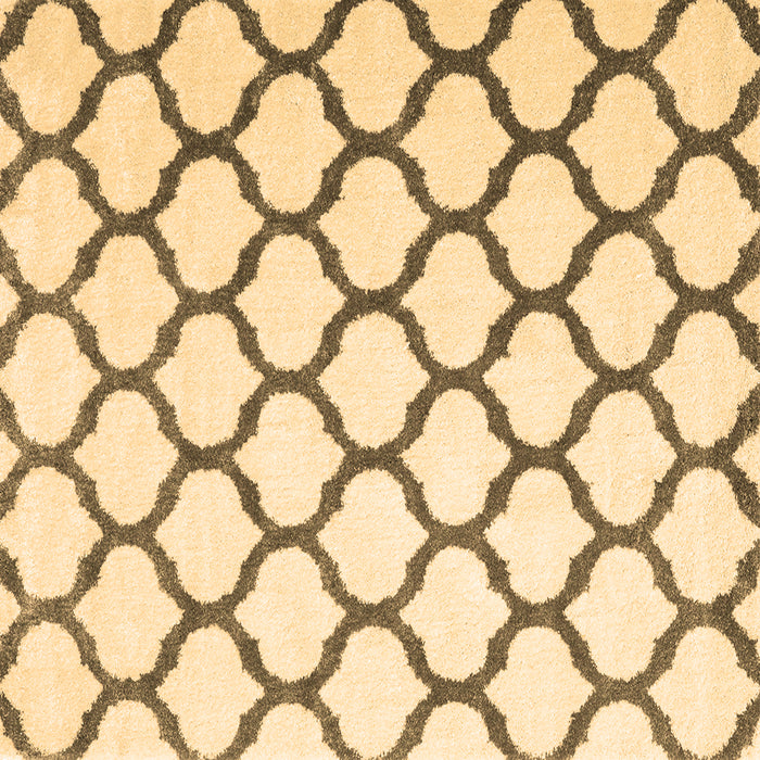 Square Machine Washable Terrilis Brown Contemporary Rug, wshcon1109brn