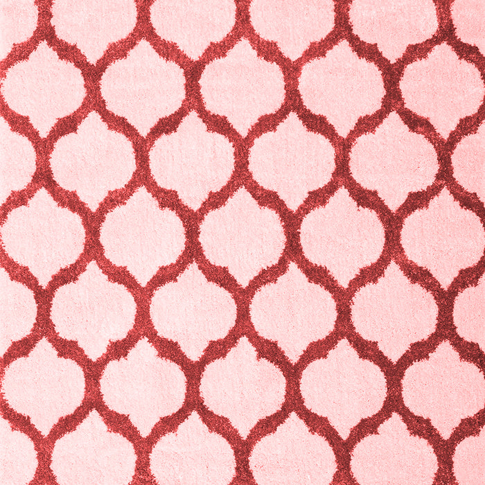 Machine Washable Terrilis Red Contemporary Rug, wshcon1109red