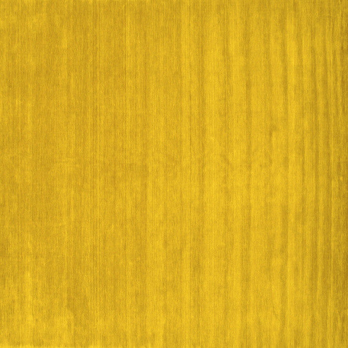 Square Solid Yellow Modern Rug, con110yw