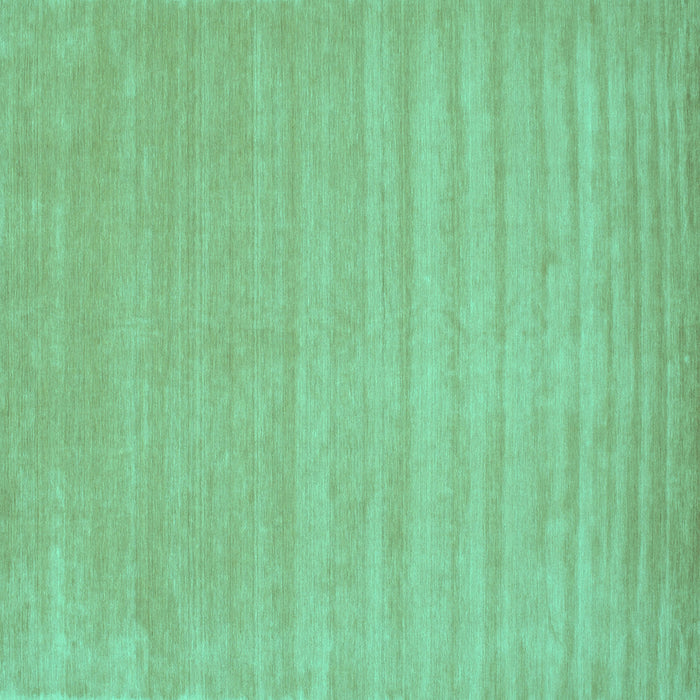 Square Machine Washable Solid Turquoise Modern Area Rugs, wshcon110turq