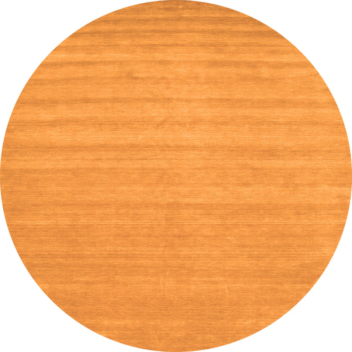 Square Solid Orange Modern Rug, con110org